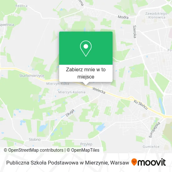 Mapa Publiczna Szkoła Podstawowa w Mierzynie