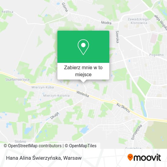 Mapa Hana Alina Świerzyńska