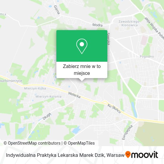 Mapa Indywidualna Praktyka Lekarska Marek Dzik