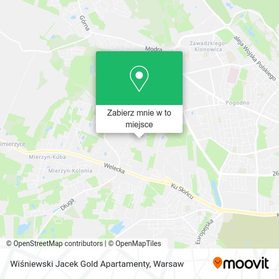 Mapa Wiśniewski Jacek Gold Apartamenty