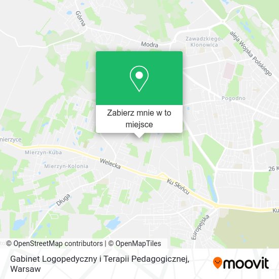 Mapa Gabinet Logopedyczny i Terapii Pedagogicznej