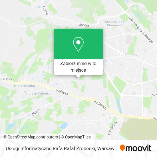 Mapa Usługi Informatyczne Rafa Rafał Źróbecki