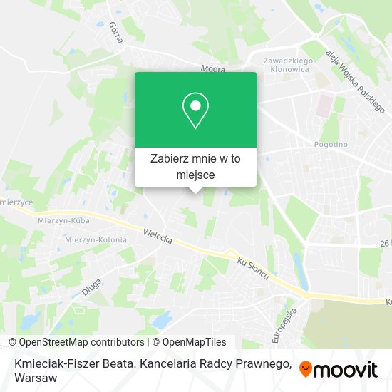 Mapa Kmieciak-Fiszer Beata. Kancelaria Radcy Prawnego