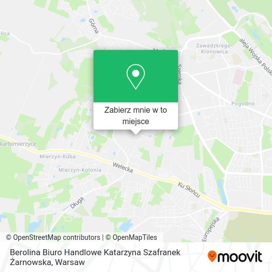 Mapa Berolina Biuro Handlowe Katarzyna Szafranek Żarnowska