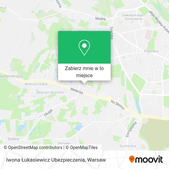 Mapa Iwona Łukasiewicz Ubezpieczenia