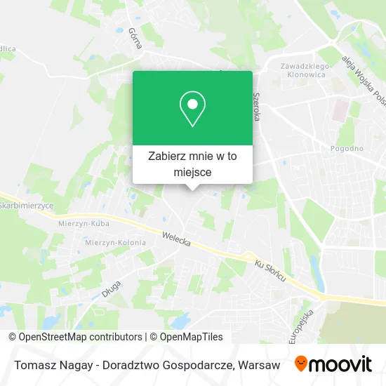 Mapa Tomasz Nagay - Doradztwo Gospodarcze