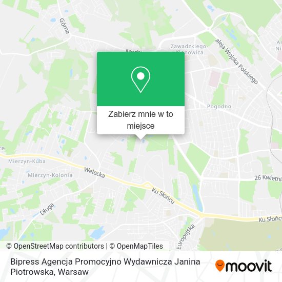 Mapa Bipress Agencja Promocyjno Wydawnicza Janina Piotrowska