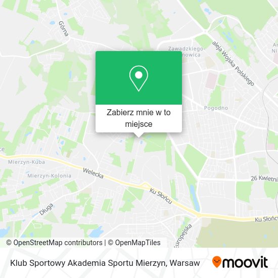 Mapa Klub Sportowy Akademia Sportu Mierzyn