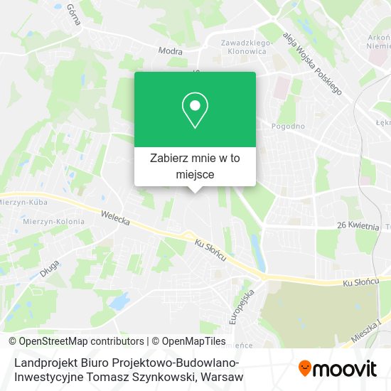 Mapa Landprojekt Biuro Projektowo-Budowlano-Inwestycyjne Tomasz Szynkowski