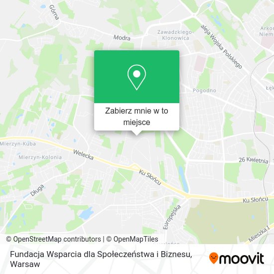 Mapa Fundacja Wsparcia dla Społeczeństwa i Biznesu