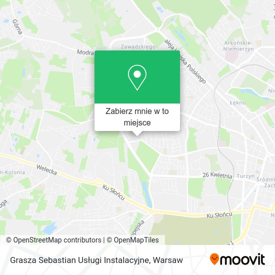 Mapa Grasza Sebastian Usługi Instalacyjne