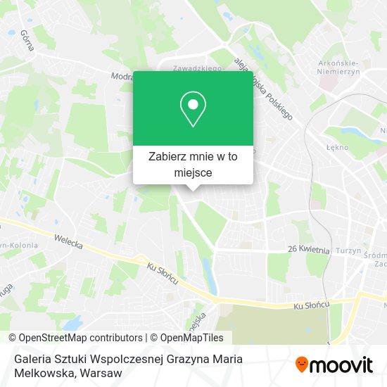 Mapa Galeria Sztuki Wspolczesnej Grazyna Maria Melkowska