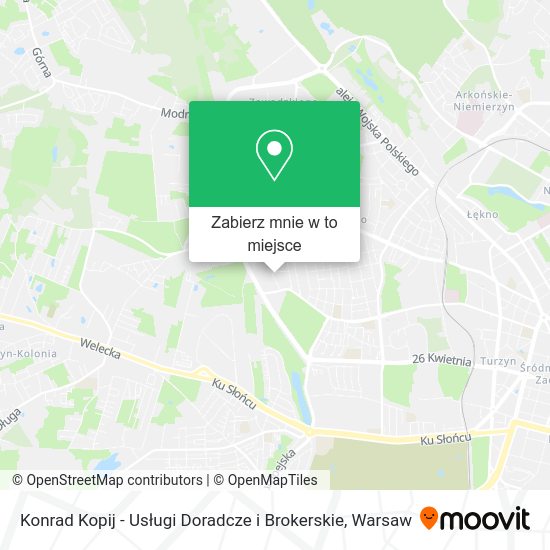 Mapa Konrad Kopij - Usługi Doradcze i Brokerskie