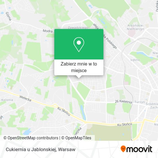 Mapa Cukiernia u Jablonskiej