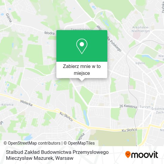 Mapa Stalbud Zakład Budownictwa Przemysłowego Mieczysław Mazurek