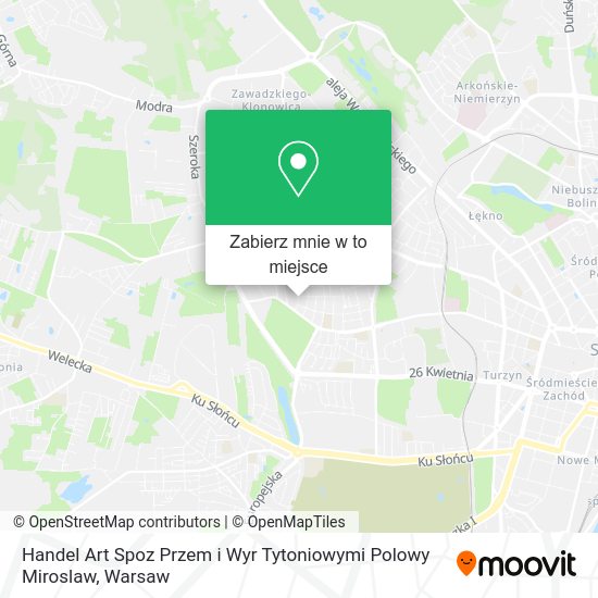 Mapa Handel Art Spoz Przem i Wyr Tytoniowymi Polowy Miroslaw