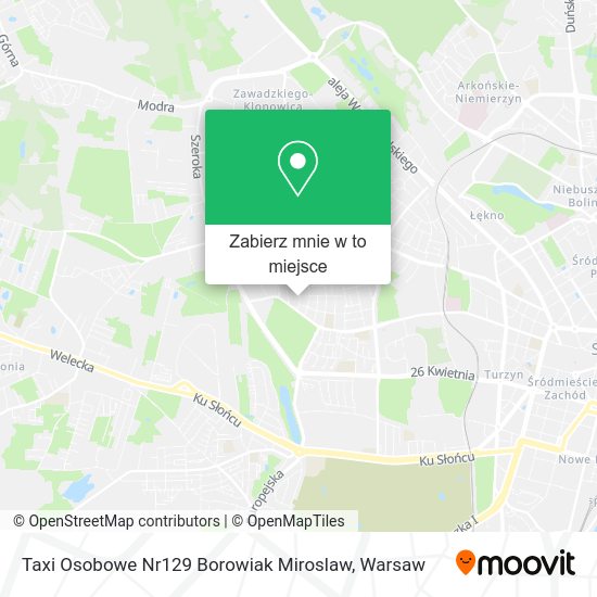 Mapa Taxi Osobowe Nr129 Borowiak Miroslaw