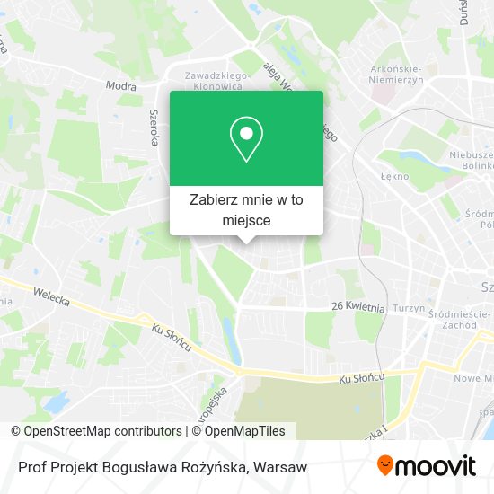 Mapa Prof Projekt Bogusława Rożyńska