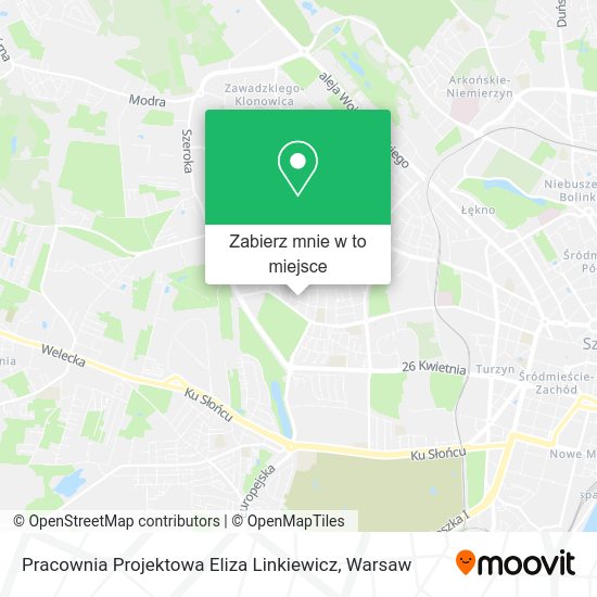 Mapa Pracownia Projektowa Eliza Linkiewicz