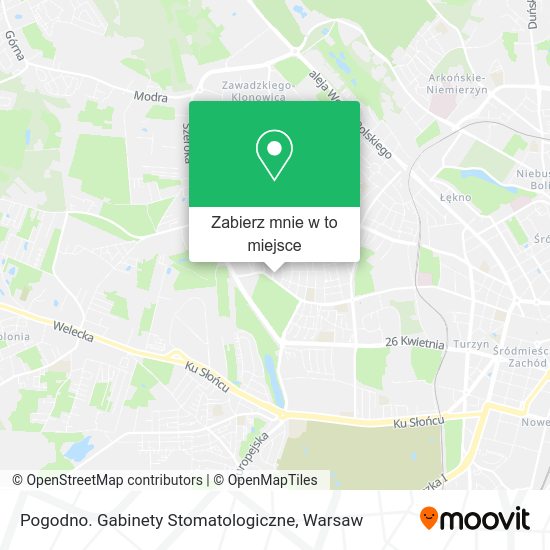 Mapa Pogodno. Gabinety Stomatologiczne