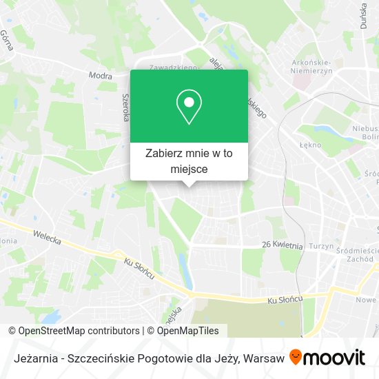 Mapa Jeżarnia - Szczecińskie Pogotowie dla Jeży