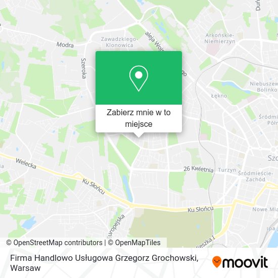 Mapa Firma Handlowo Usługowa Grzegorz Grochowski