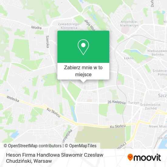 Mapa Heson Firma Handlowa Sławomir Czesław Chudziński