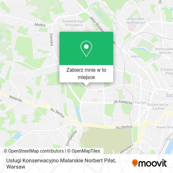 Mapa Usługi Konserwacyjno Malarskie Norbert Piłat