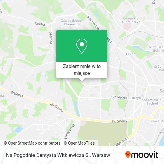 Mapa Na Pogodnie Dentysta Witkiewicza S.