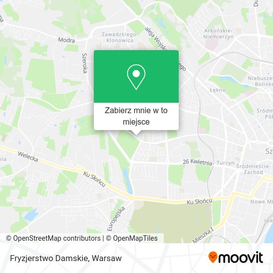 Mapa Fryzjerstwo Damskie