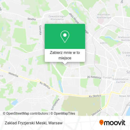 Mapa Zaklad Fryzjerski Meski