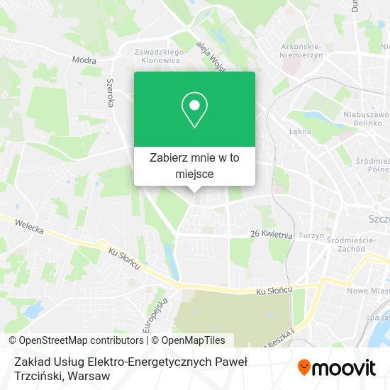 Mapa Zakład Usług Elektro-Energetycznych Paweł Trzciński