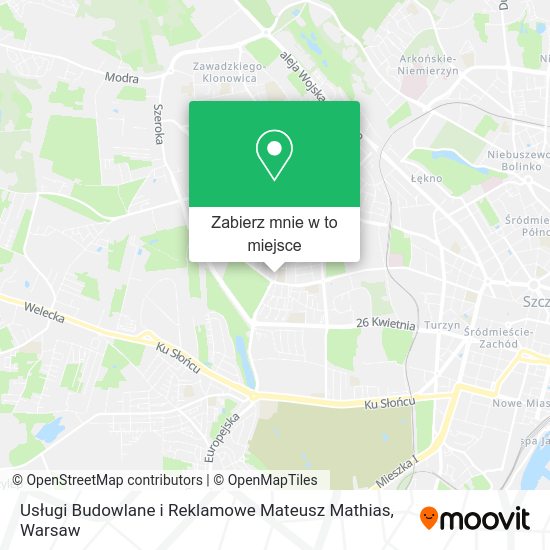 Mapa Usługi Budowlane i Reklamowe Mateusz Mathias