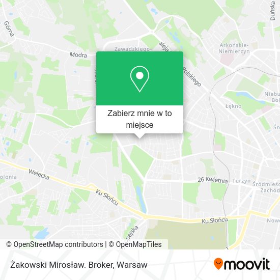 Mapa Żakowski Mirosław. Broker