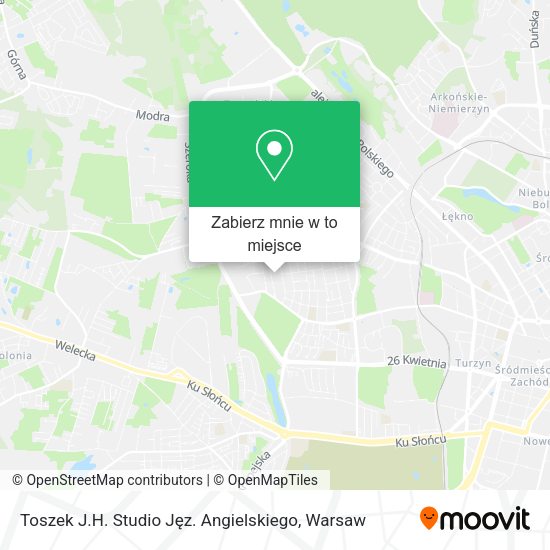 Mapa Toszek J.H. Studio Jęz. Angielskiego