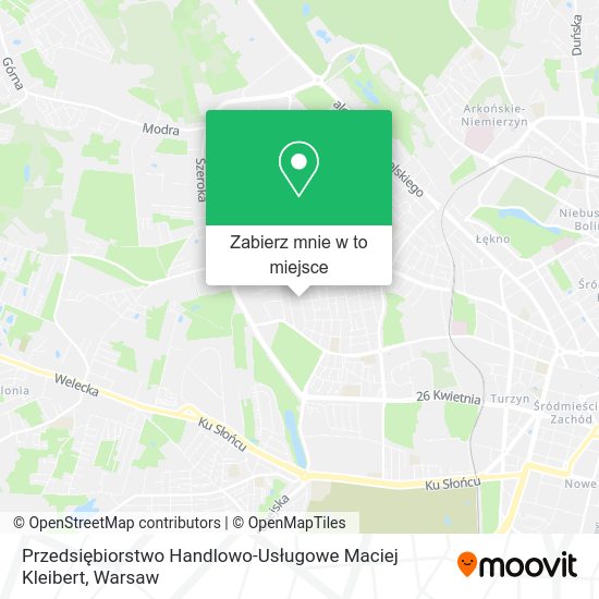 Mapa Przedsiębiorstwo Handlowo-Usługowe Maciej Kleibert