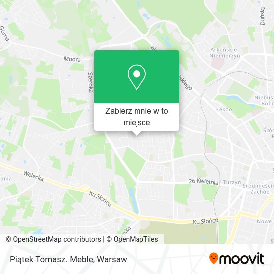 Mapa Piątek Tomasz. Meble