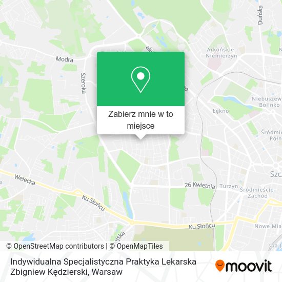 Mapa Indywidualna Specjalistyczna Praktyka Lekarska Zbigniew Kędzierski