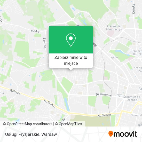 Mapa Usługi Fryzjerskie