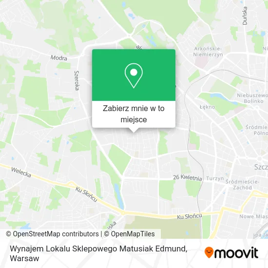Mapa Wynajem Lokalu Sklepowego Matusiak Edmund