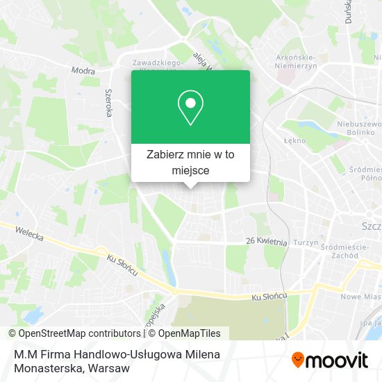 Mapa M.M Firma Handlowo-Usługowa Milena Monasterska