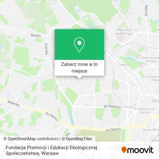 Mapa Fundacja Promocji i Edukacji Ekologicznej Społeczeństwa