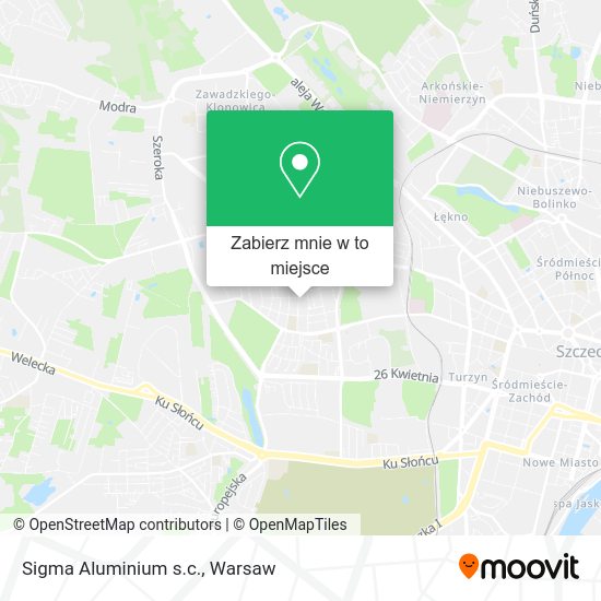 Mapa Sigma Aluminium s.c.