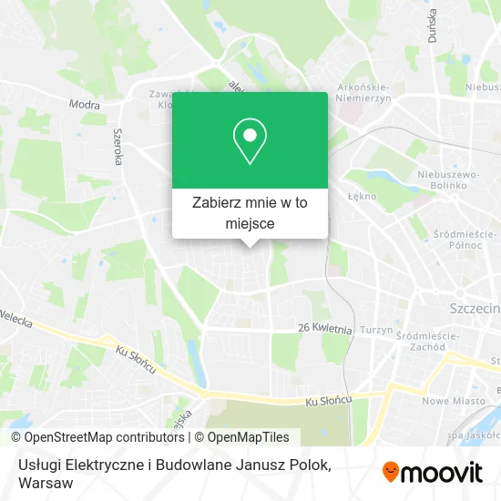 Mapa Usługi Elektryczne i Budowlane Janusz Polok