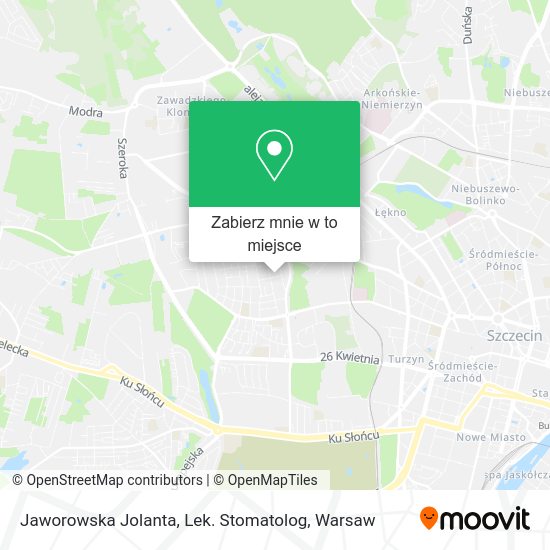 Mapa Jaworowska Jolanta, Lek. Stomatolog