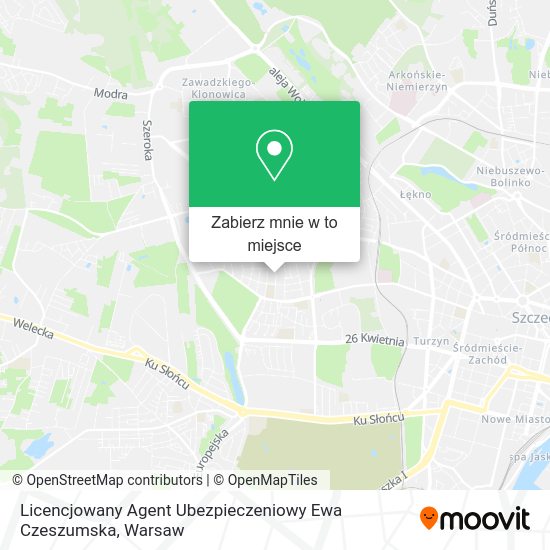 Mapa Licencjowany Agent Ubezpieczeniowy Ewa Czeszumska