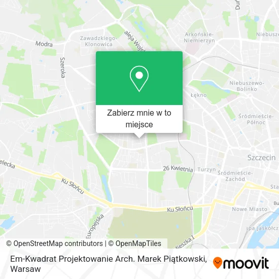 Mapa Em-Kwadrat Projektowanie Arch. Marek Piątkowski