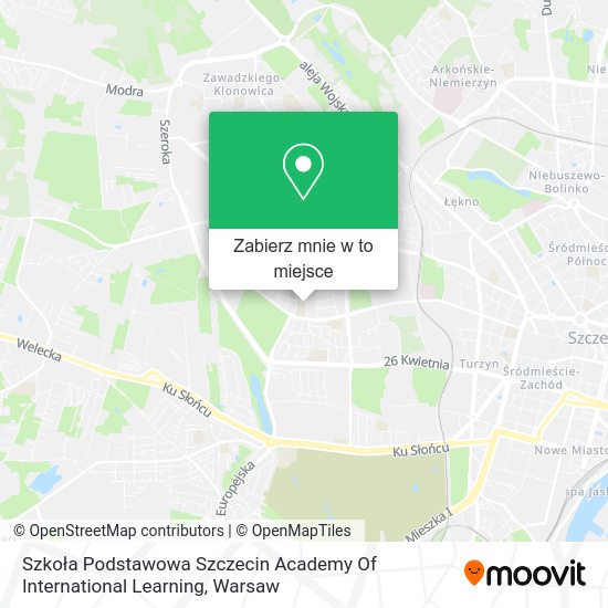 Mapa Szkoła Podstawowa Szczecin Academy Of International Learning