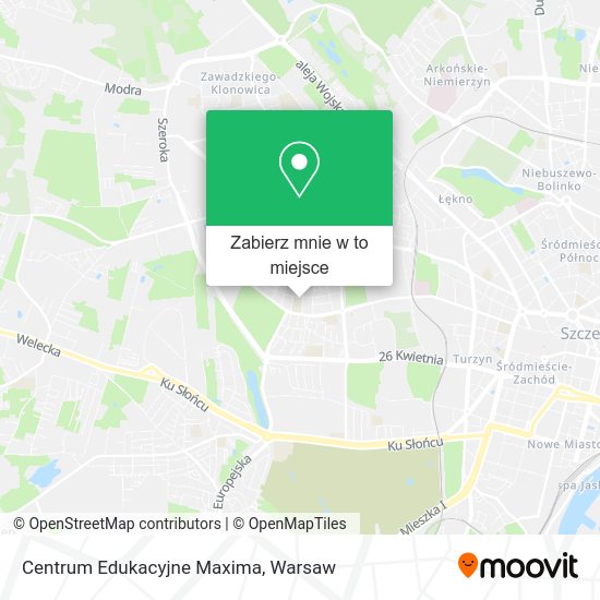 Mapa Centrum Edukacyjne Maxima