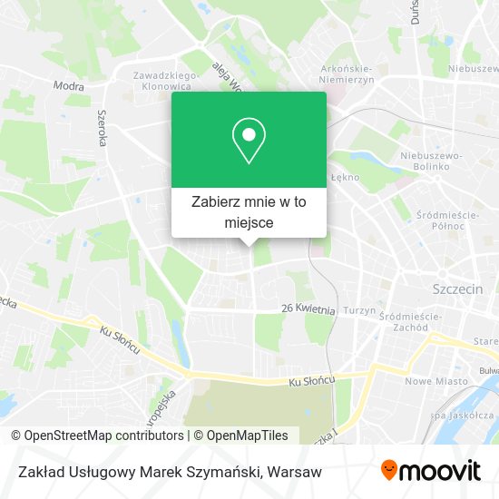 Mapa Zakład Usługowy Marek Szymański